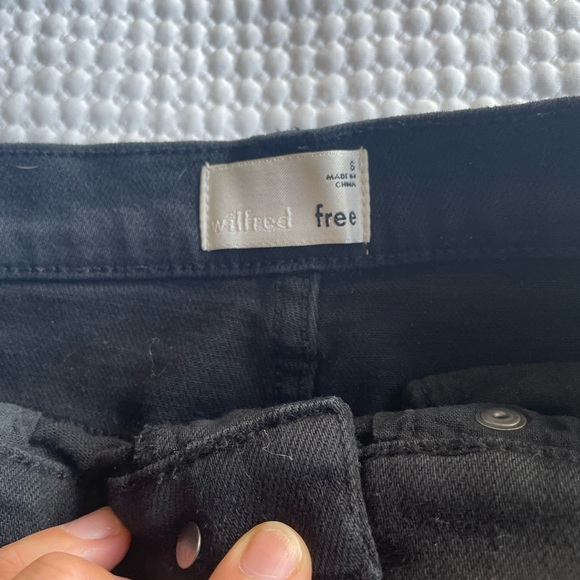 SOLD - Aritizia  black denim skirt. - Picture 2 of 3